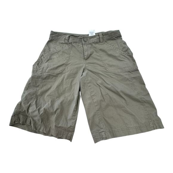 Columbia Women’s Olive Green Short 10 Outdoor Hiking Gorpcore Active Camping - Picture 1 of 5